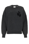 Isabel Marant Étoile Isabel Marant Etoile Woman Melange Dark Grey Stretch Cotton Blend Altee Sweater