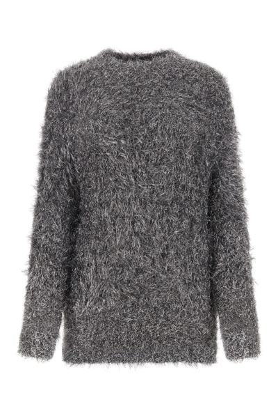 ISABEL MARANT ISABEL MARANT SILVER NYLON BLEND WAYNE SWEATER