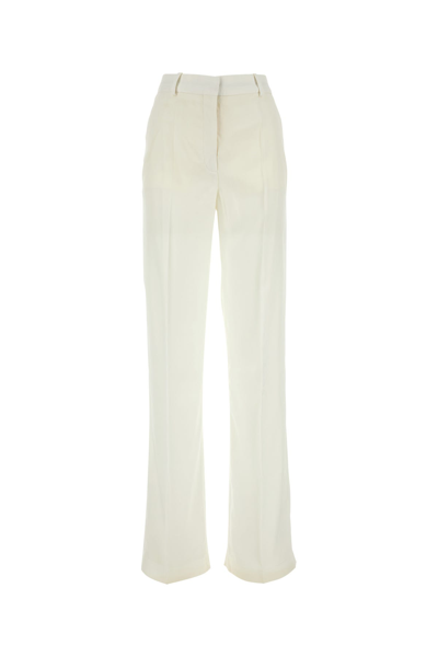 STELLA MCCARTNEY STELLA MCCARTNEY WHITE VISCOSE WIDE-LEG PANT