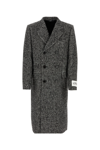 Dolce & Gabbana Double-breasted Wool Houndstooth Coat