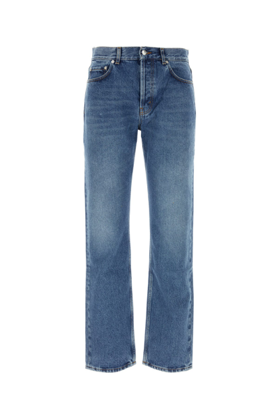 Séfr Mid-rise Straight-leg Jeans In Blue