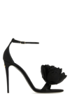 Dolce & Gabbana Keira 105 Satin Bow Sandals In Patent Leather
