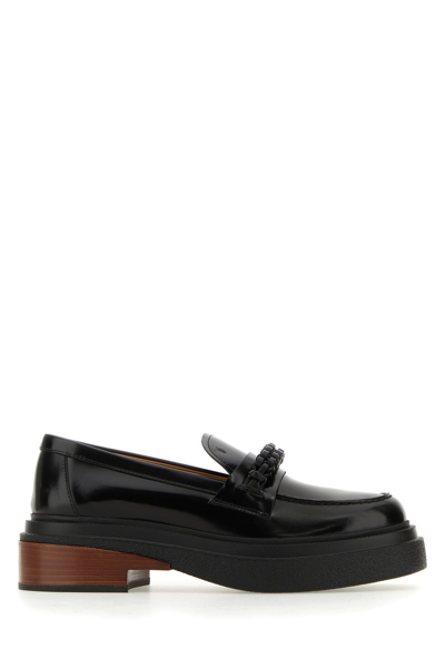 Tod's Catena Anello Loafers In Black