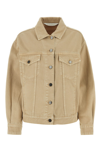 Palm Angels Gd Loose Bull Denim Jacket In Multicolor