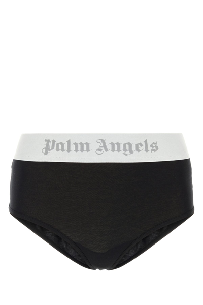 Palm Angels Logo-waistband Briefs In Black