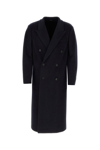 Fendi Black Wool Double-breasted Trench Coat In Black