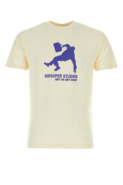 Kidsuper T-shirt-xl Nd  Studios Male In Beige