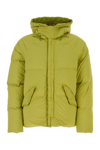 Ten C Nylon Hooded Down Jacket With Raglan Sleeves