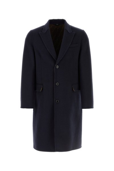 Fendi Cappotto-50 Nd  Male In Blue