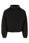 Ferragamo Contrast-piping Drawstring Lightweight Jacket