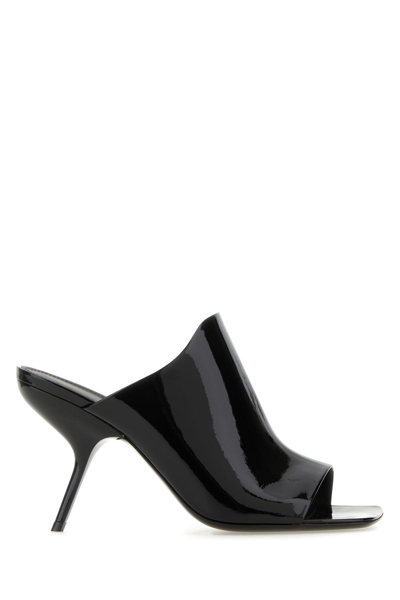 FERRAGAMO SALVATORE FERRAGAMO BACK LEATHER SLIDE MULES