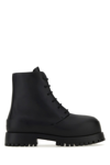 Ferragamo Men's Lug-sole Leather Combat Boots