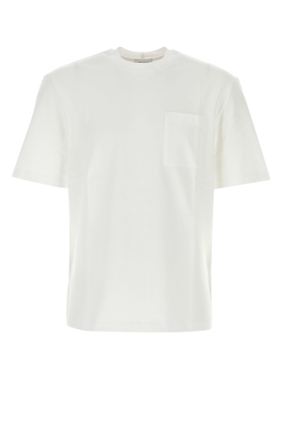 Ferragamo Long Sleeved T-shirt In White/red