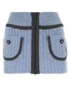 Cormio Anna Floral Embroidery Mini Knitted Skirt