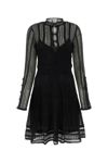 Chloé Chloe Black Linen Blend Mini Dress