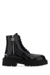 Palm Angels Combat Boots In Leather