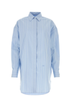 Off-white Striped Cotton-poplin Shirtdress