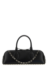 Valentino Leather Studded Shoulder Bag