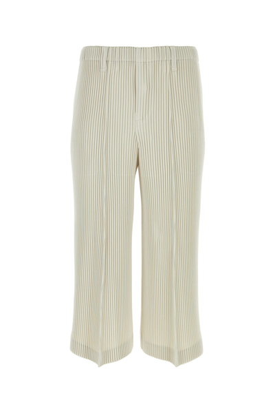 ISSEY MIYAKE BERMUDA IN POLIESTERE AVORIO UOMO