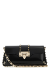Valentino Garavani Black Leather Rockstud Shoulder Bag