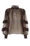 Etro Blusa In Crepe Stampato Donna