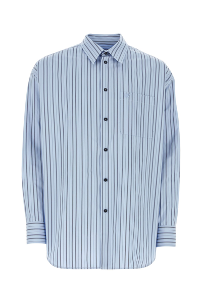 Off-white Striped Shirt In Blue