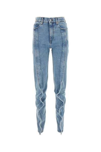 Y/project Y Project Woman Denim Jeans In Blue