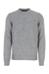 Dolce & Gabbana Gray Wool Knitted Round Neck Pullover Sweater