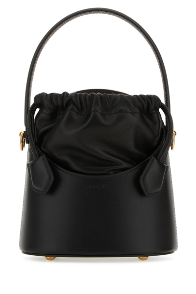 Etro Mini Saturno Bag In Black