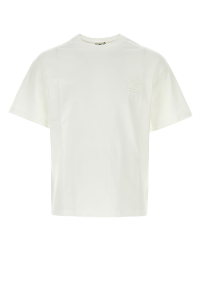Etro T-shirt Logo In White