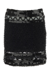 Alberta Ferretti Alberta Ferreti Embellished Mesh Mini Skirt