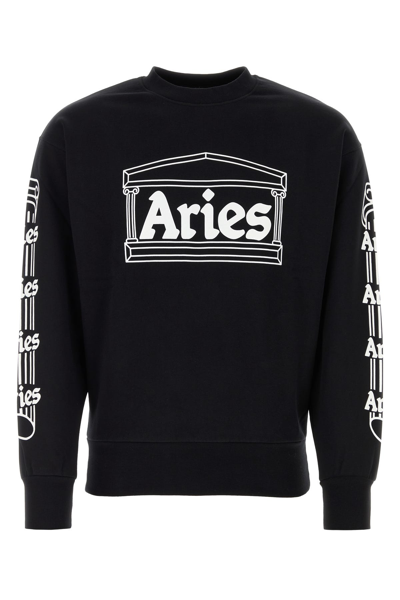 Aries Woman Sweatshirt Black Size L Cotton