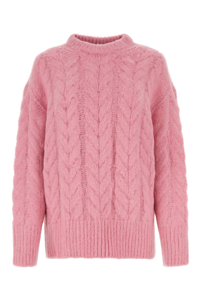 Stella Mccartney Cableknit Sweater In Pink