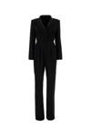 Max Mara Pianoforte Black Stretch Wool Mincio Jumpsuit