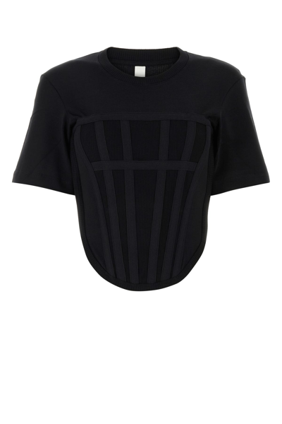Dion Lee Cotton Jersey Corset T-shirt In Multi-colored
