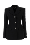 Versace Tailored Blazer With Notched Lapels And Structured Shoulders