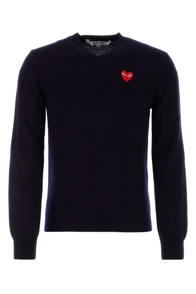 Comme Des Garçons Play Comme Des Garcons Play Sweaters Black