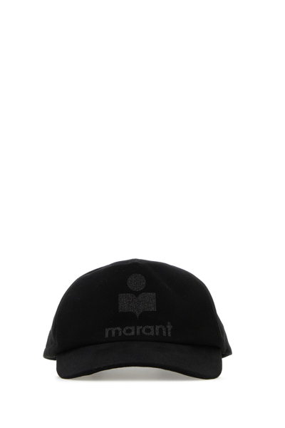 Isabel Marant Logo Detailed Baseball Cap In Black