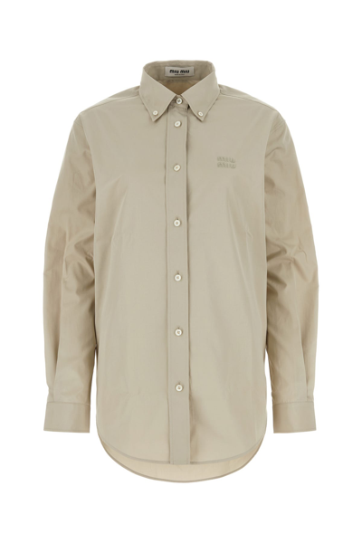 Miu Miu Camicia-42 Nd  Female In Cream
