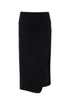 Ann Demeulemeester Felted Skirt With Velvet Texture And Asymmetric Hem