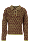 Namacheko Red Swey Knitted Polo Shirt