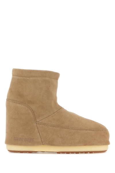 Moon Boot Low Ankle Boots In Beige