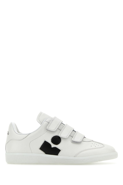 ISABEL MARANT ÉTOILE WHITE LEATHER LOGO CLASSIC SN SNEAKERS