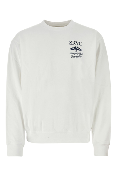 Sporty And Rich Classic Ribbed Crew-neck Knit In White