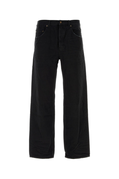 Saint Laurent Jeans-34 Nd  Male In Carbon Black