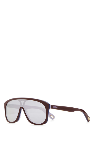 Chloé Chloe Brick Red Acetate Jasper Sunglasses