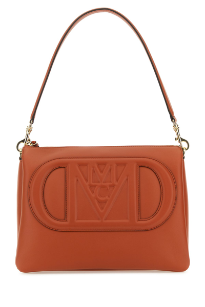 Mcm Travia  Mode Leather Crossbody Bag In Brown