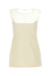 Khaite Ivory Cotton Blend Top