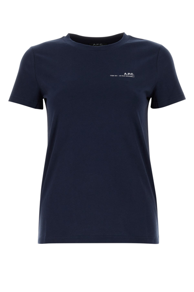 Apc T-shirt-l Nd A.p.c. Female In Blue