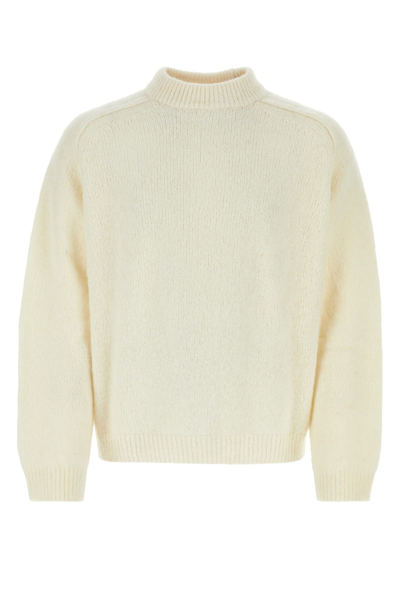 Apc A.p.c. Straight Hem Drop Shoulder Jumper In Beige